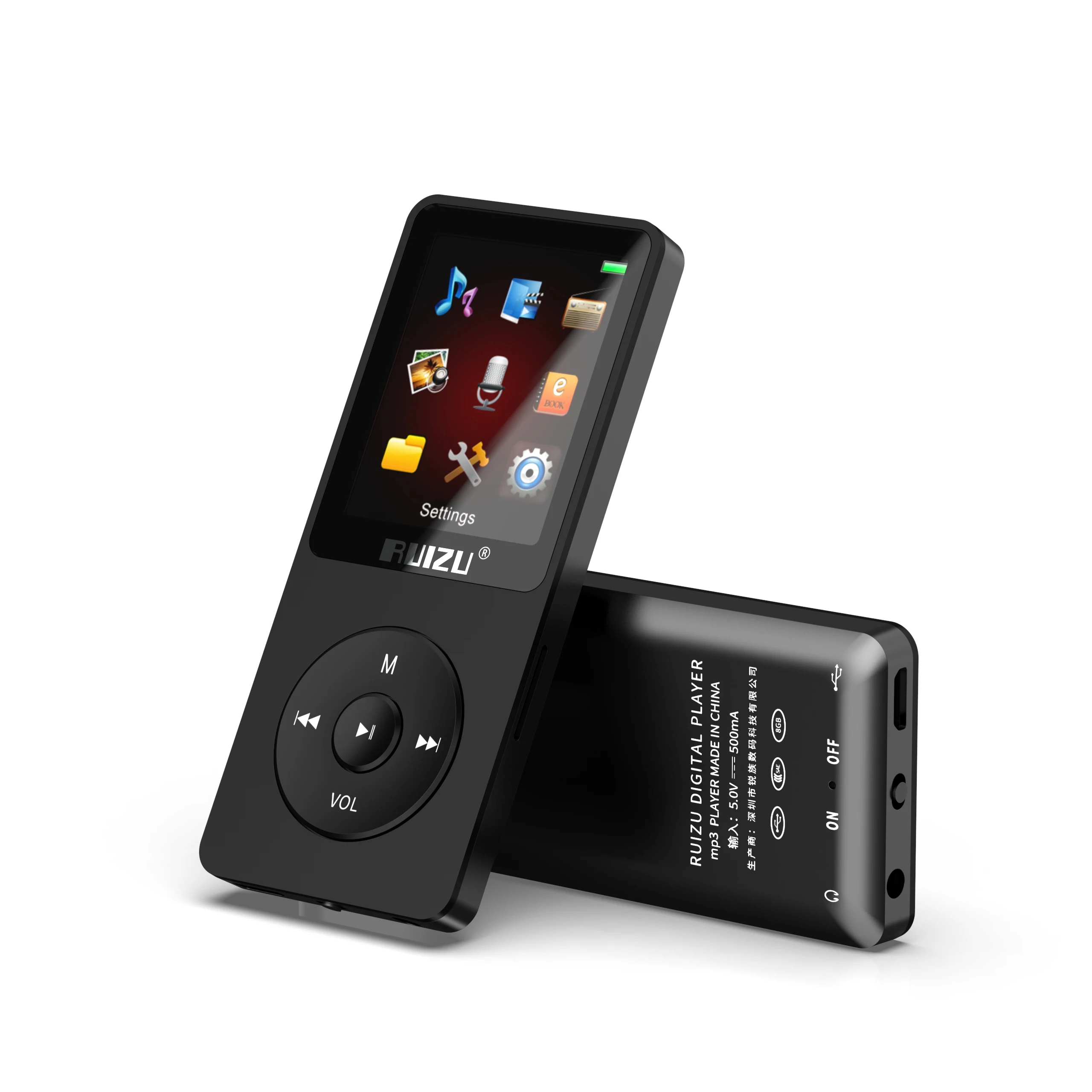 RUIZU X02 ODM/OEM Bt&wifi Mp5 New Hindi Free With Bt Dj Songs Lady Gaga Fashion Download Voice Recorder MP3 Music Player