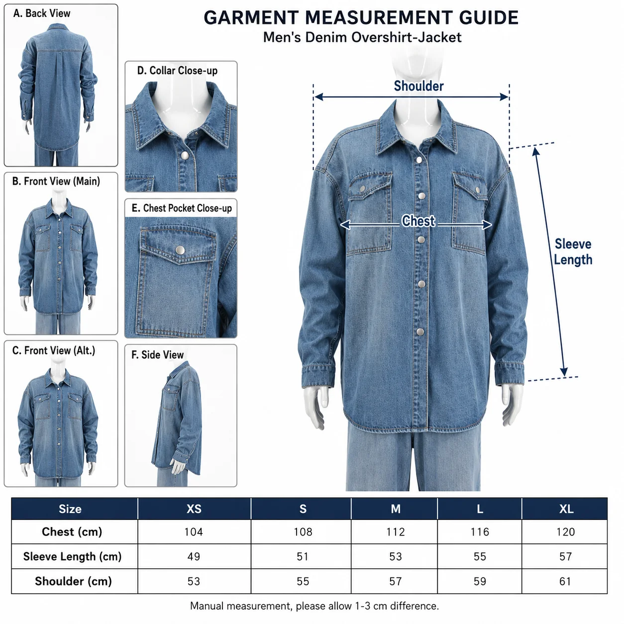 Size measurements
