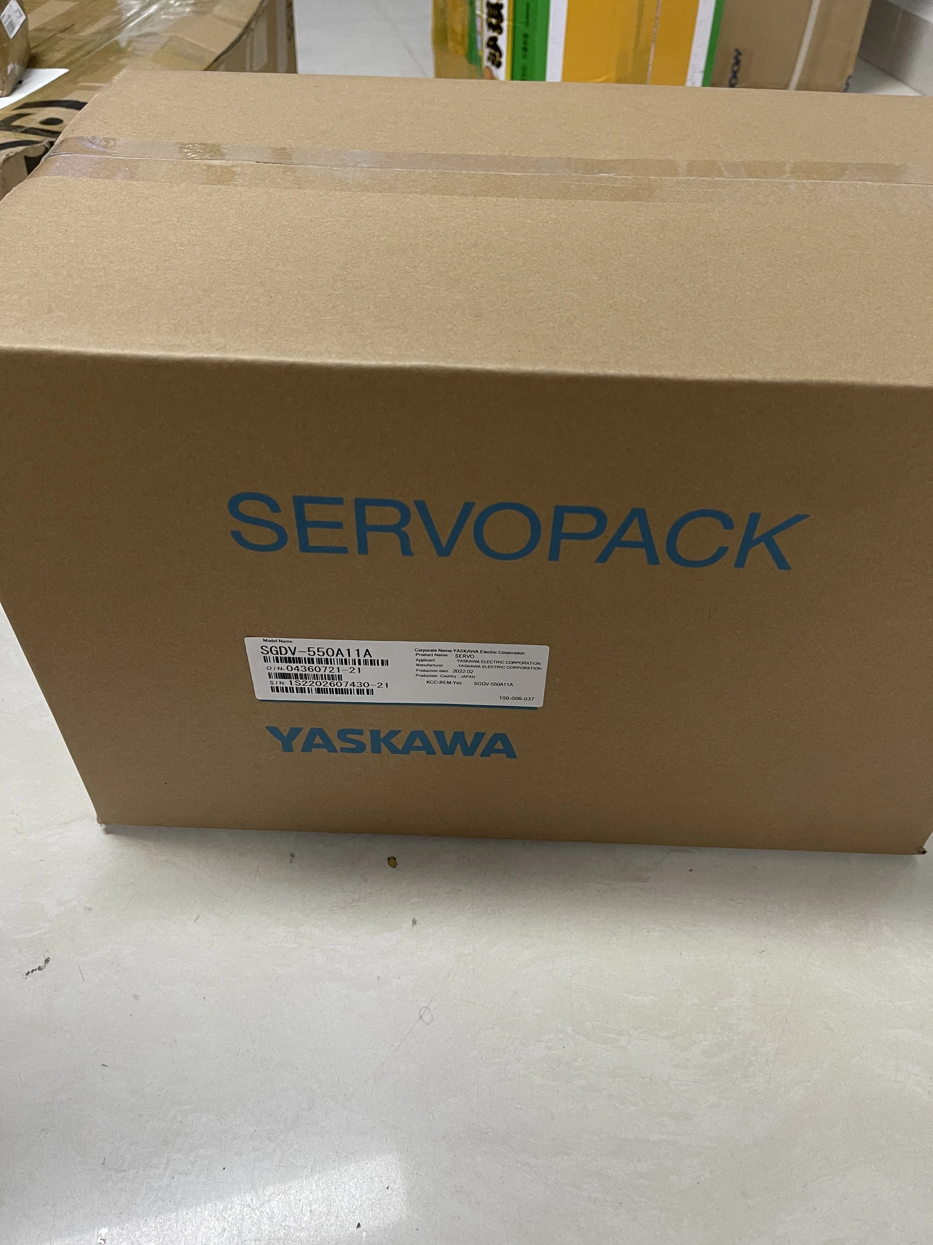 Yaskawa Servo Drive Servopack SGDV-550A11A Yaskawa Servo Drive Servopack SGDV-550A11A