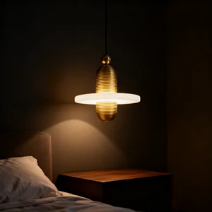 JACKSUN Marble Pendant Light Creative Design Atmospheric Lighting Nordic-Style Dining Table Bar Bedroom Headboard Pendant Lamp