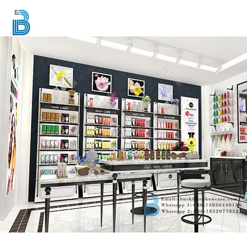 Factory Direct Sale Cosmetic Store Design Small Shop Retail Design Furniture Cosmetic Shop Interior Design