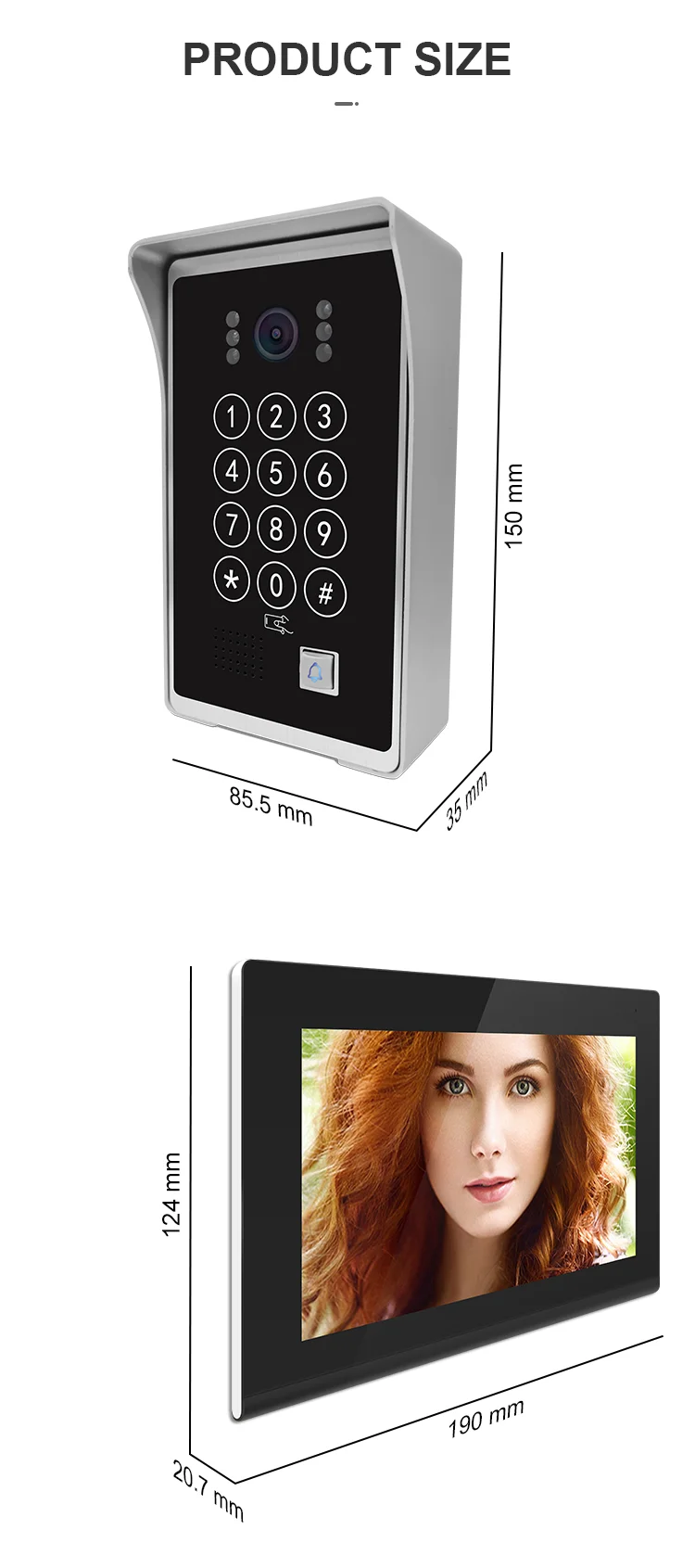 Home Security Audio System Outdoor Unit Can Be Expanded Door
