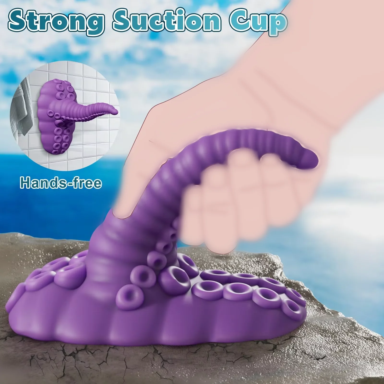 Lile Sit and Ride Giant Monster Big Dildo Silicone Mold of Women Octopus  Shaped Harem Expander Vibrator Sex Toys Massage Gun