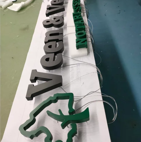 Рекламные 3d вывески halo ligned со светодиодной подсветкой металлические буквы с для наружного использования