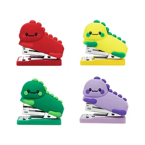 Factory Direct Supply High Quality Mini Cute Cartoon Dinosaur Stapler Student Office School Stationery Stapler