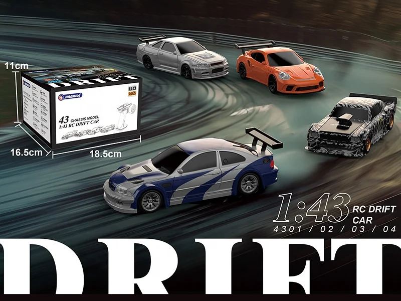 Upgrade Gyro Mini Toys 4WD 1/43 RC Speed Car RTR 2.4G Radio
