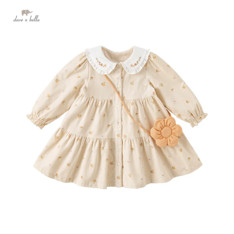 open lace back dress Dave&Bella Summer Toddler Girls Elegant Light Blue Lightweight Breatha –  Dave & Bella main image 1