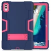 Navy Blue+ Rose Red