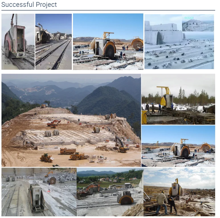 Hualong каменная горная техника двойные лезвия алмазные диски машина для резки камня карьерный блок резак камнеровая дрель круглая