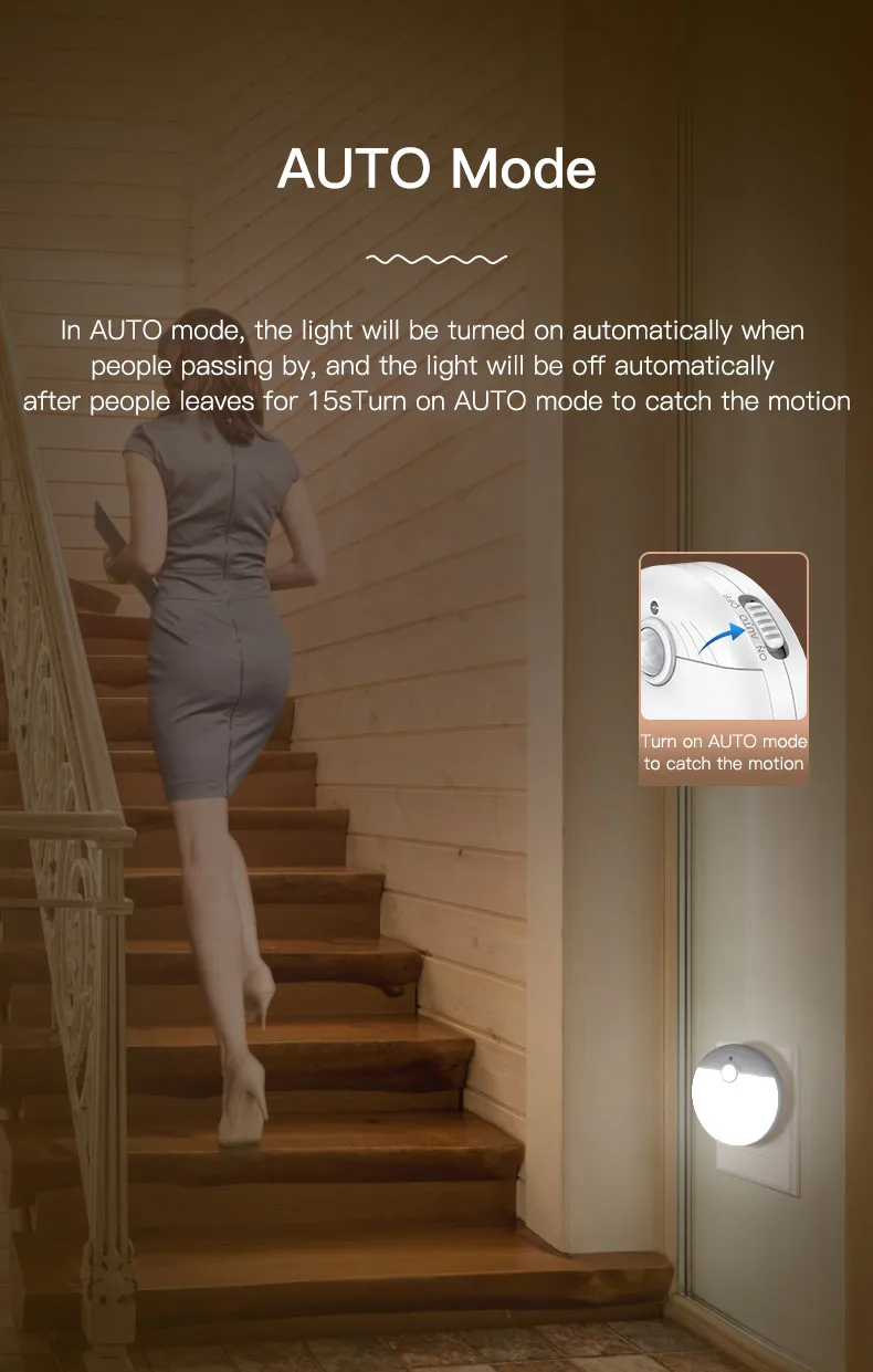 Luminous motion sensor LED night light children night light study night light