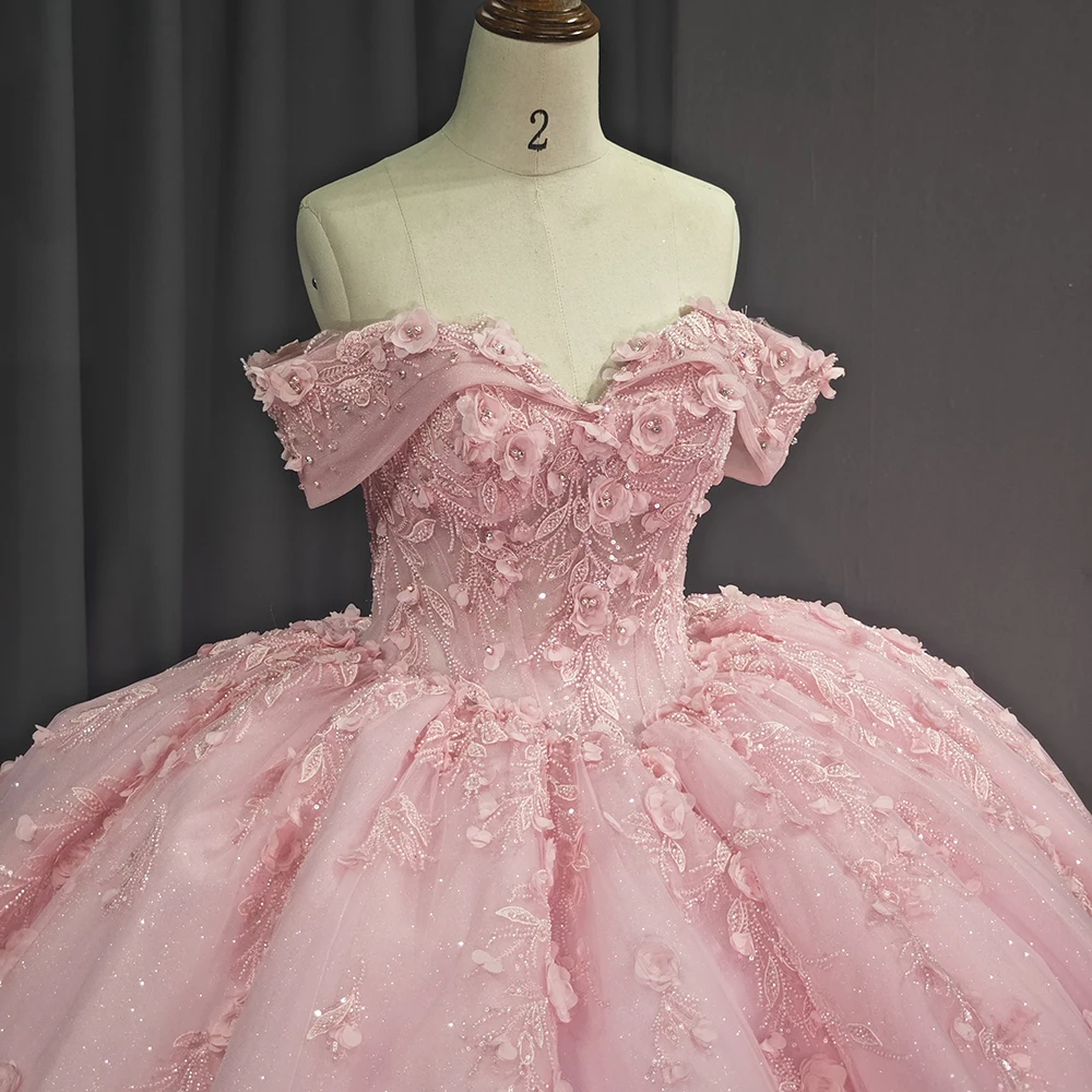 Wholesale Pink Blush Quinceanera Dresses Floral 15 Dresses Ball Gown Puffy Quinceanera Dresses,1 Piece Wholesale Pink Blush Quinceanera Dresses Floral 15 Dresses Ball Gown Puffy Quinceanera Dresses,1 Piece