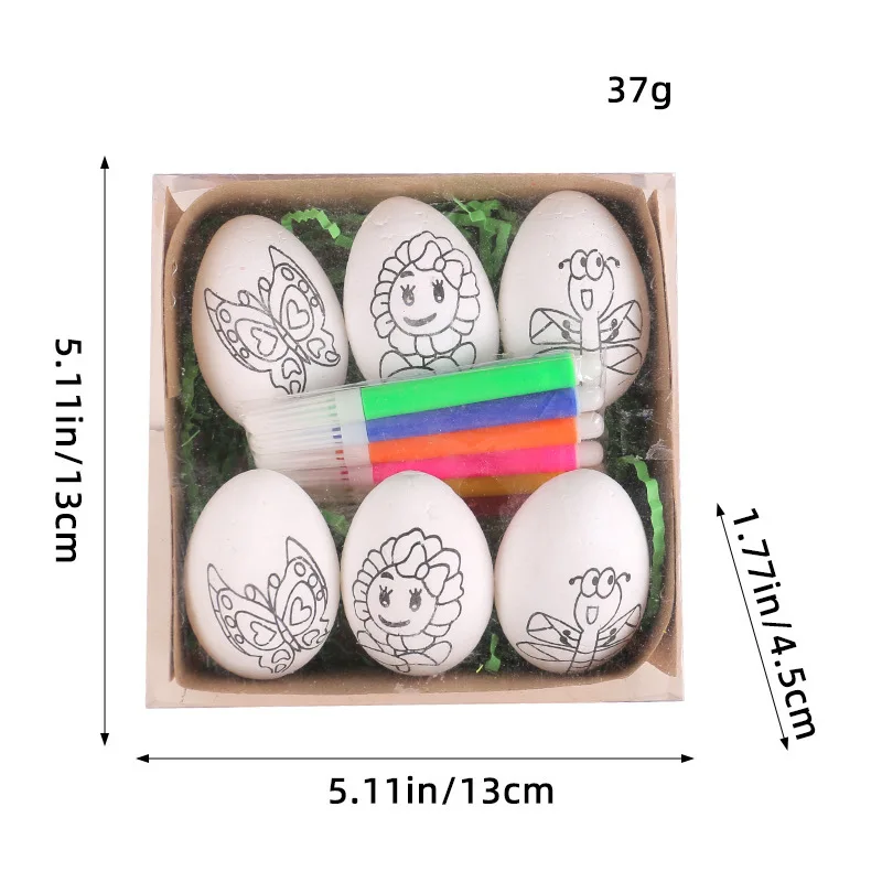 Civi Easter 2024 Diy Hand Painted Colorful Easter Eggs Cartoon Bunny   He2d3a3185acb46cea5044a38b8c25a44B 