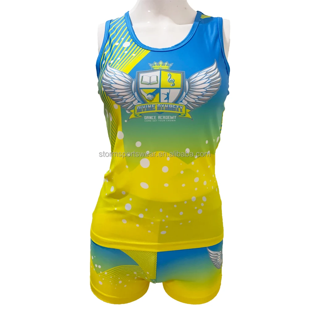 Australia Designer Custom Cheer Team Training Sets Sublimation