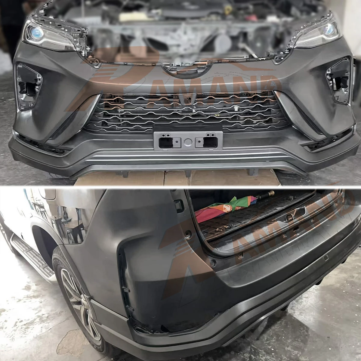 VRZ GRS 2.8 GR Sport Bodykit for Toyota Fortuner 2021-2025 Front