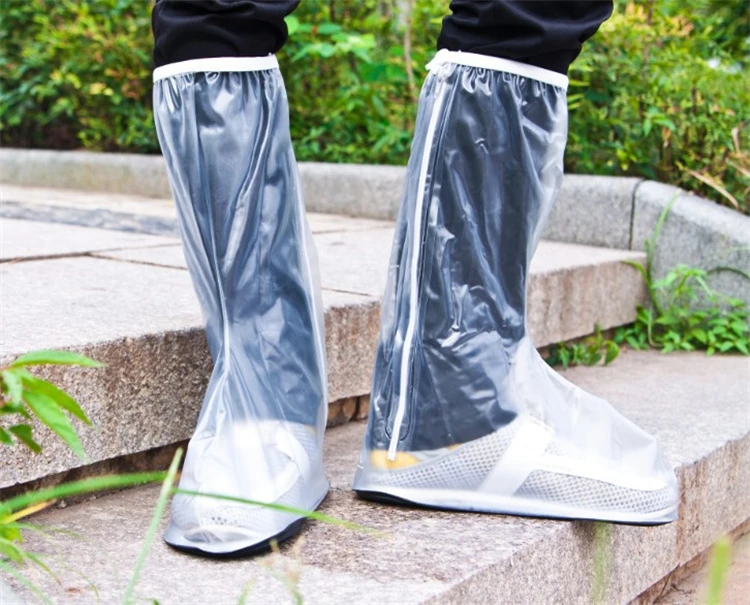 Rain Shoes Cover Waterproof Boots Slip Resistant Flat Overshoes Covers Reusable 