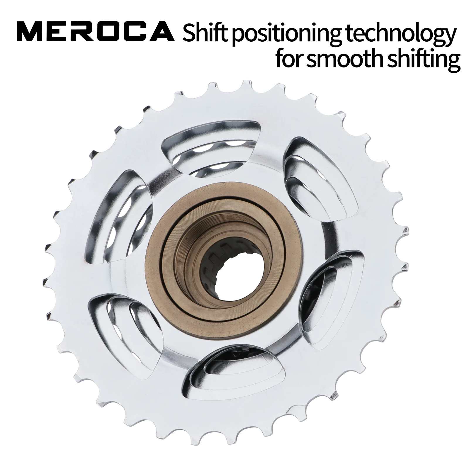 MEROCA MTB Bike Freewheel 6/7/8/9/10 Speed Cassette, Durable Steel