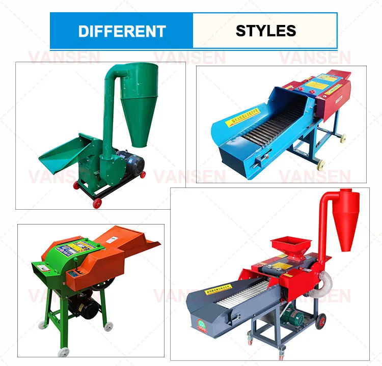 Small Mini Manual Electric Motor Animal Hay Grass Chaff Cutter Machine