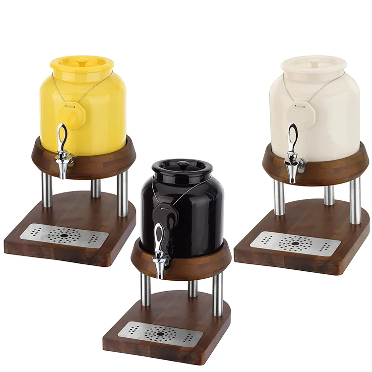 Commercial Price Ceramic Body Hot And Cold Milk Dispenser Coffee Urn With  Wooden Base - Buy Commercial Price Ceramic Body Hot And Cold Milk Dispenser  Coffee Urn With Wooden Base Product on