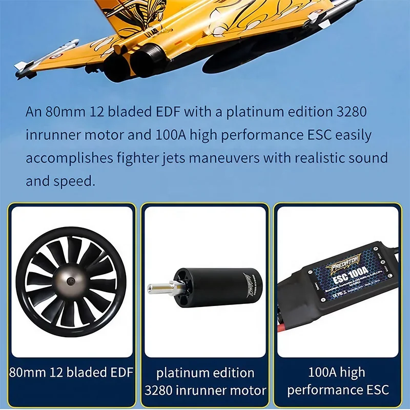 FMS 80mm Rafale EDF PNP Jet RC Airplane Hobby Model Functional Details Quick Connectors Central Control Board