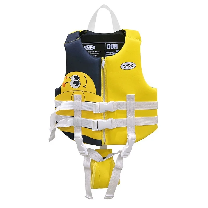 Free Sample Cute Cartoon Animal Swimsuit Children's Neoprene Buoyancy Vest Kid's Life Jacket for Drifting Outdoor Activity