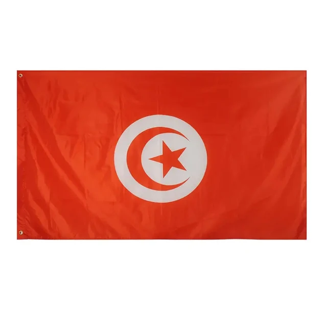 Full Printing Election country Decoration 3X5 Tunisia Flag, Celebration Custom Tunisia Flag