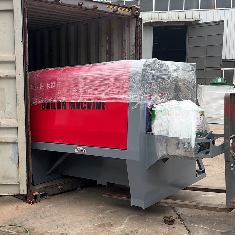 Round Log Timber Multiple Multi Blade Rip  Saw Wood Cutting Saw Machine