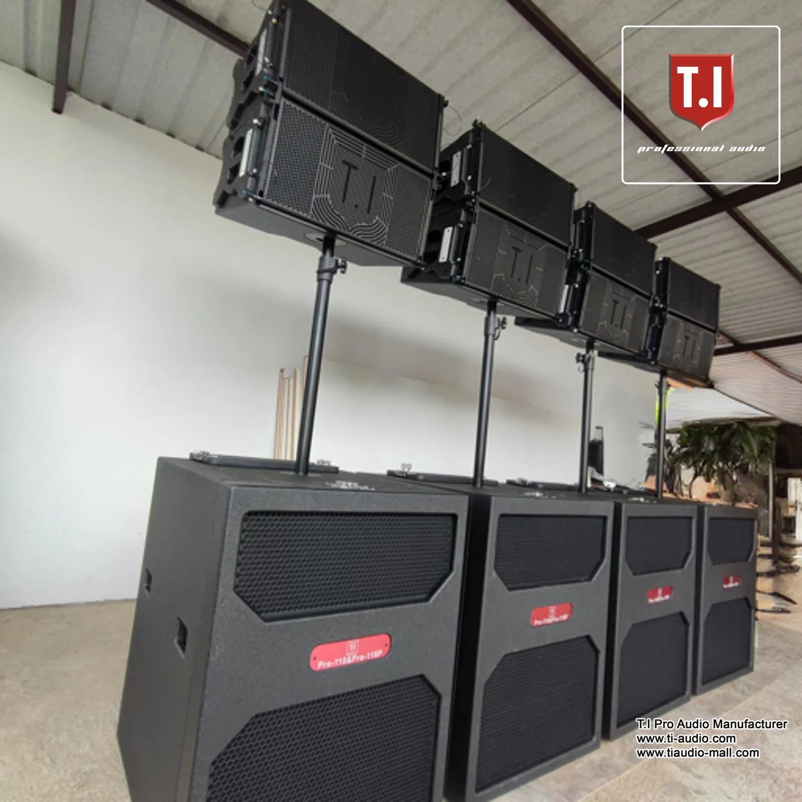 Linear Array Sound Set Large Stage Outdoor Used Performance Single 10 Inch  Tops 18 '' Subwoofer Professional Speakers
