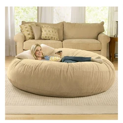 Custom sublimation 7ft oversized bean bags Living room sofas beanbag giant bean bag chairs