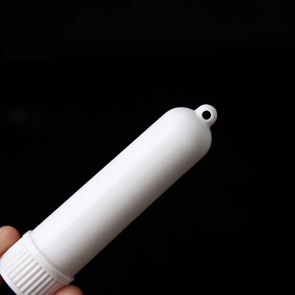 New Style Keyhole Cosmetic Packaging Blank PP Nasal Inhaler Tube with Wick for Perfume and Medicated Oil