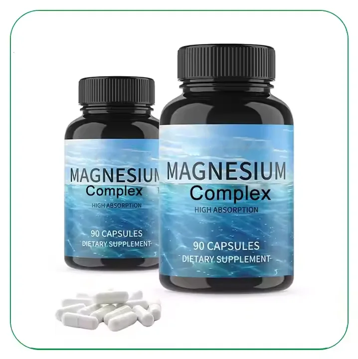 Complexe Magnésium Haute Absorption - Glycinate, Citrate, Malate - 300 Mg, Vegan, Neuf