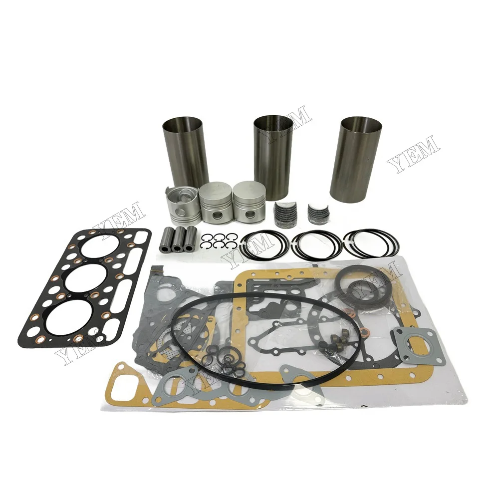 D1101 Overhaul Repair Kit (No valve set) For Kubota L245 L245DT L245C Tractor D1101 DH1101-A DH110 Engine Piston Diameter 76mm