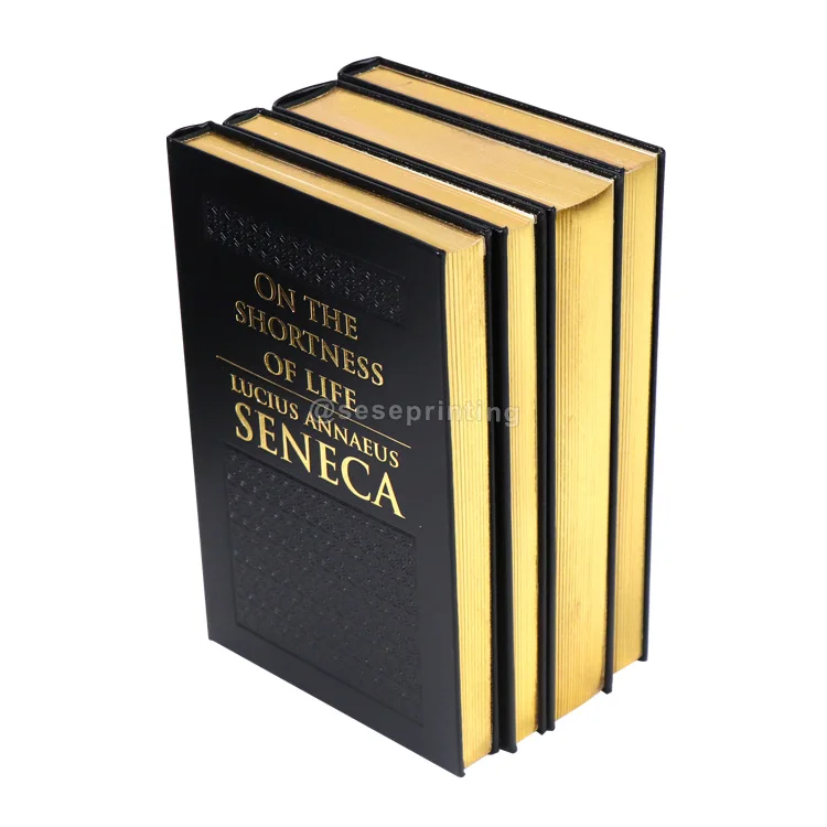 Custom Books on Demand Full Color Hardcover Sprayed Edge Novel Book Case Bound Dust Jacket Printing