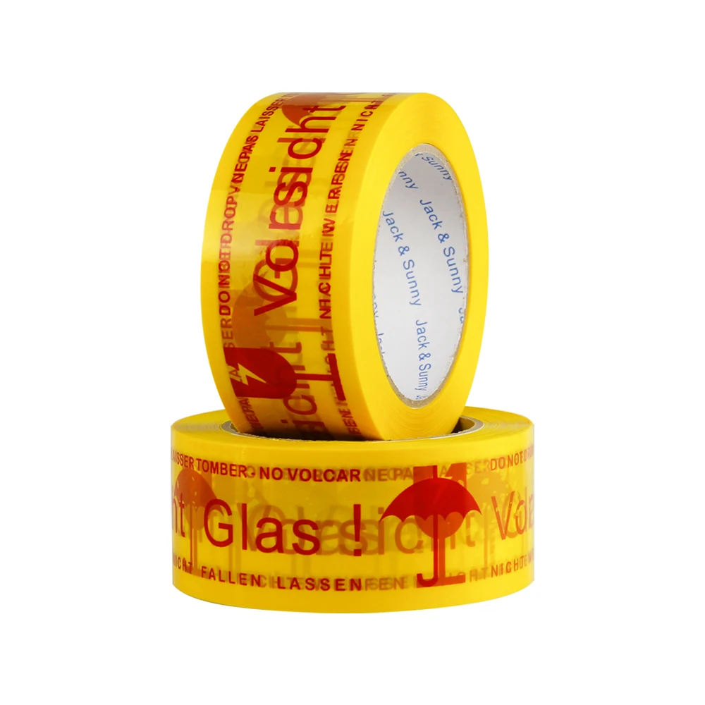 Small MOQ Customized Printed Branded Pink Packaging Mail Box Packing Tape With Logo Skotch Emballage for Small Business