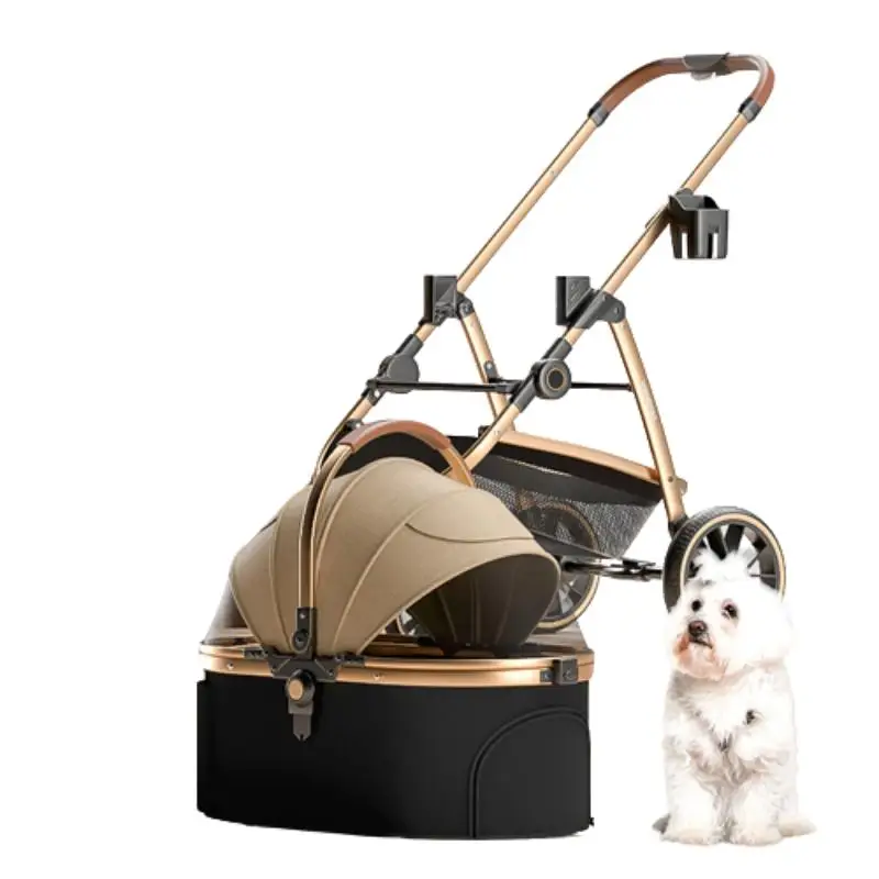 Bello Folding Pet Stroller - Comfortable Dog & Cat Carrier for Travel,  Custom Color Options Available
