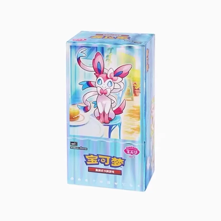 YZ Charm Eevee Series Gem Vol.2 TCG Sealed Packs Super Popular Auto Catcher 100% Original Pokemoned PTCG Boys Game 6