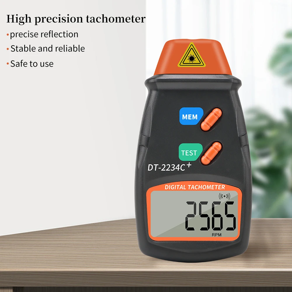 DT-2234C+ LCD Speedometer - Precision Digital Tachometer