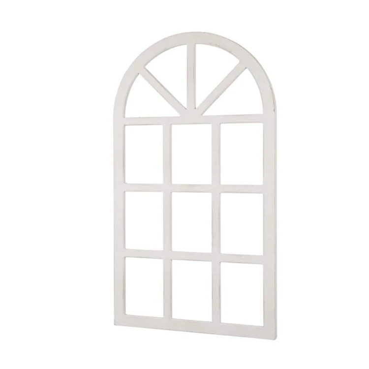 Window Frame Wall Decor Rustic Arch Wooden Window Pane Country Farmhouse Decorations Wooden Wall Panel Decor Buy Wholesale Custom Multifunction Naturally Resistant To Weather And Insects Front Opens For Seasonal Cleaning And