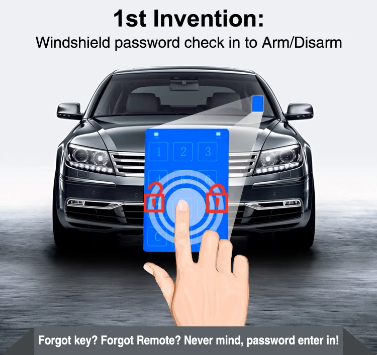 Universal PKE Engine Start Stop Button Keyless Entry Car PKE Push Button Engine Start Stop