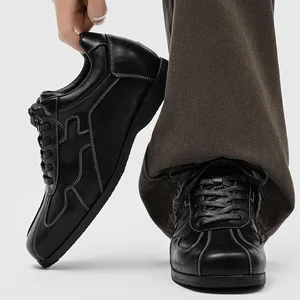 Thick Sole FDCP Winter Height Increasing 5cm Men's Casual Lace-up Shoes for Small Stature ZYD009