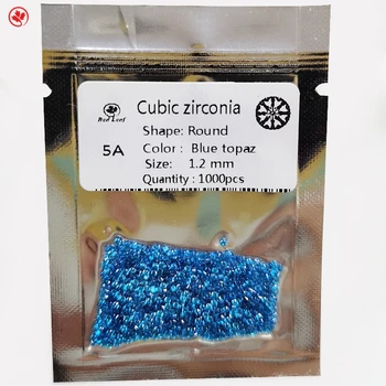 Synthetic Loosegemstone Cubic Zirconia Wholesale High Quality CZ Gems Blue Topaz Color 5A Zircon Synthetic (lab Created)