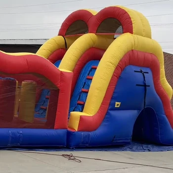 Large Commercial Bounce Inflatable Obstacle Course Adult Obstacle Games