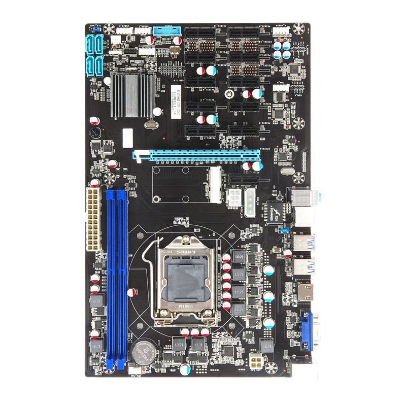 12 GPU Esonic Brand Motherboard B250 D12P-D4 with LGA1151 B250 Chipset  Expert