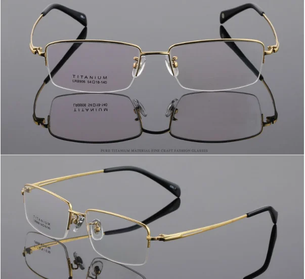 Stylish Gentleman Optical Glasses Frame Titanium Eyeglasses for Men