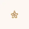 Hollow petal pendant-Gold