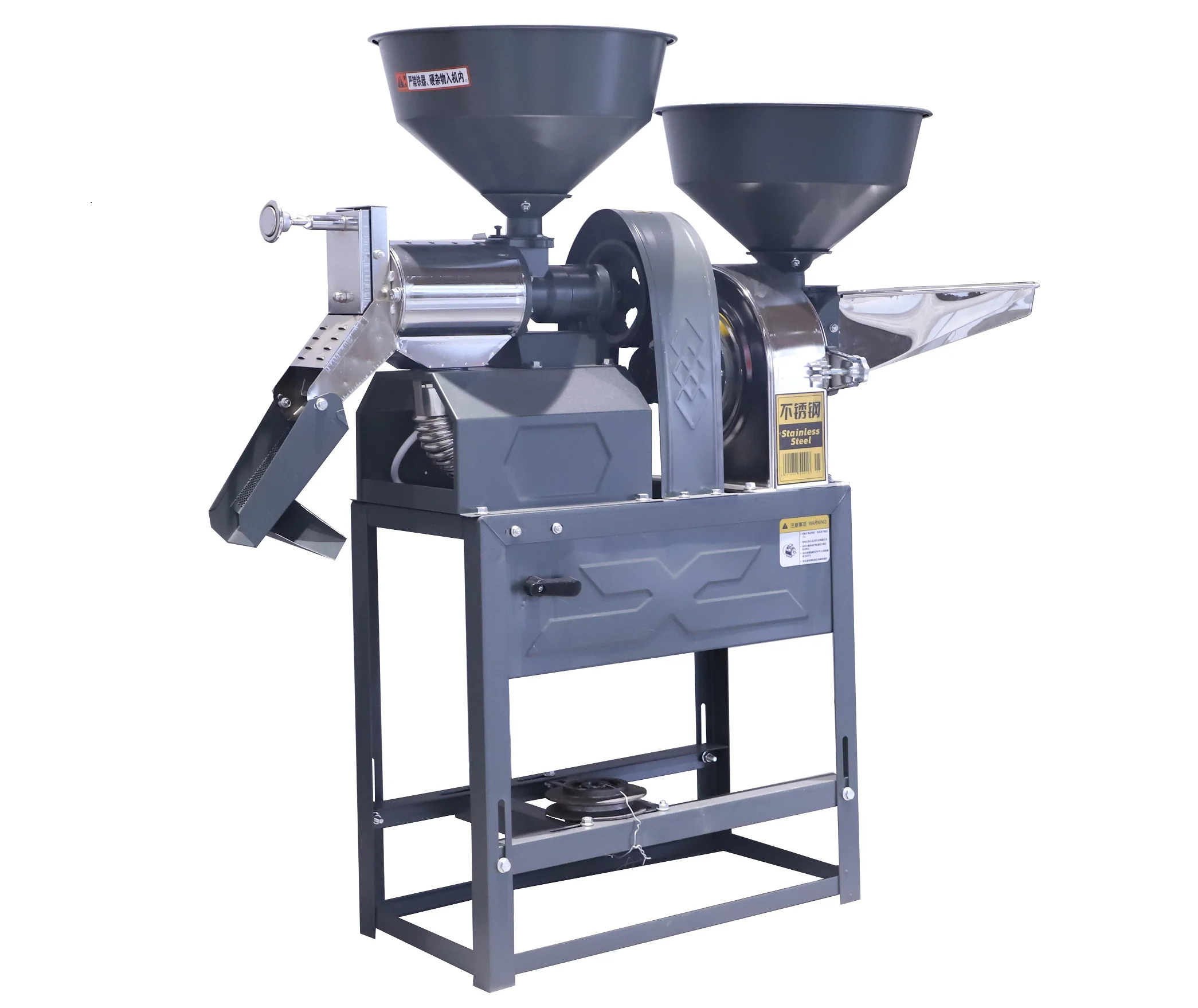 Home Use Rice Mill Machine Milling Millet With Vibratory Screen Separate Paddy Straw and BRoken Rice