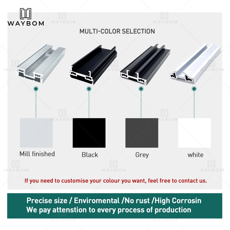 4016 Slim Perfect System Aluminum Profile for Camper Trailer Doors
