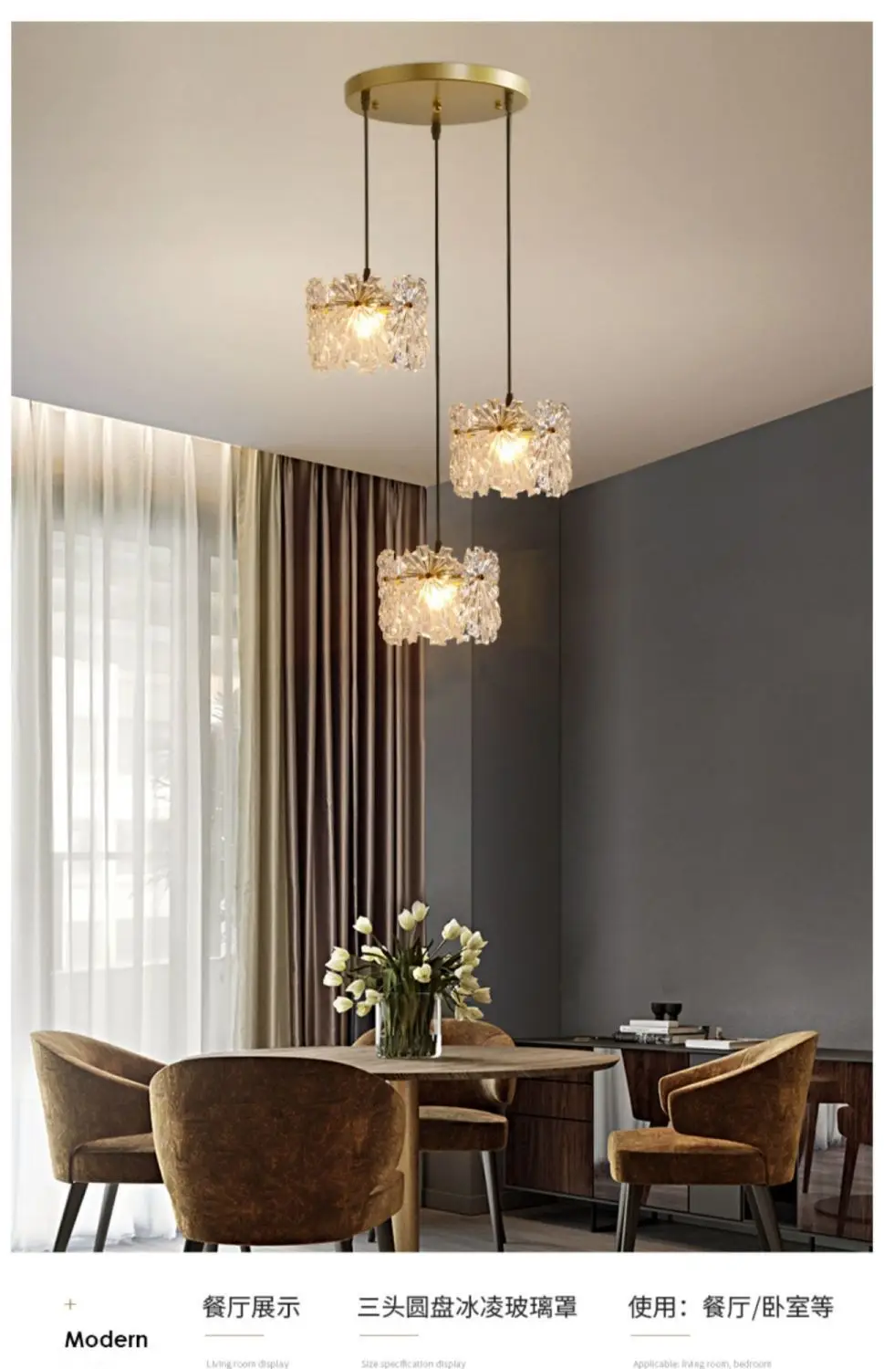 Nordic Retro Italian Creative Art Design Single Head Light Glass Dining Table Pendant Lamp Hand Blown Bar Pendant Light