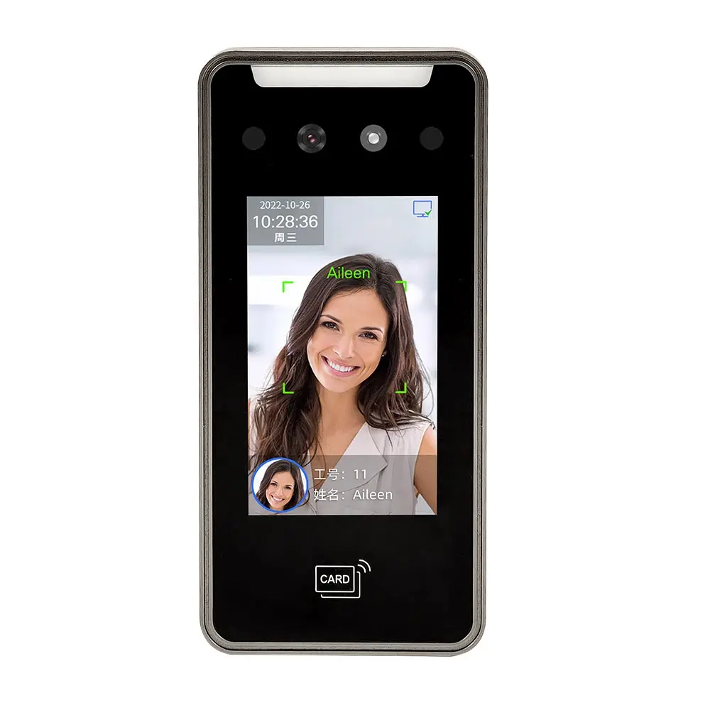 4 Inch Web Cloud Face Recognition Terminal ID Card Wifi Biometric Time Attendance System