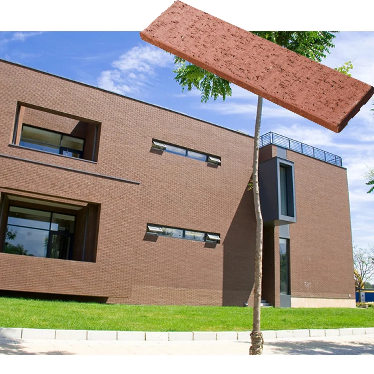 Foshan Low Price Exterior Thermal Insulation Fire Red Clay Brick Wall Panel Refractory Brick in Ghana Uae Tanzania