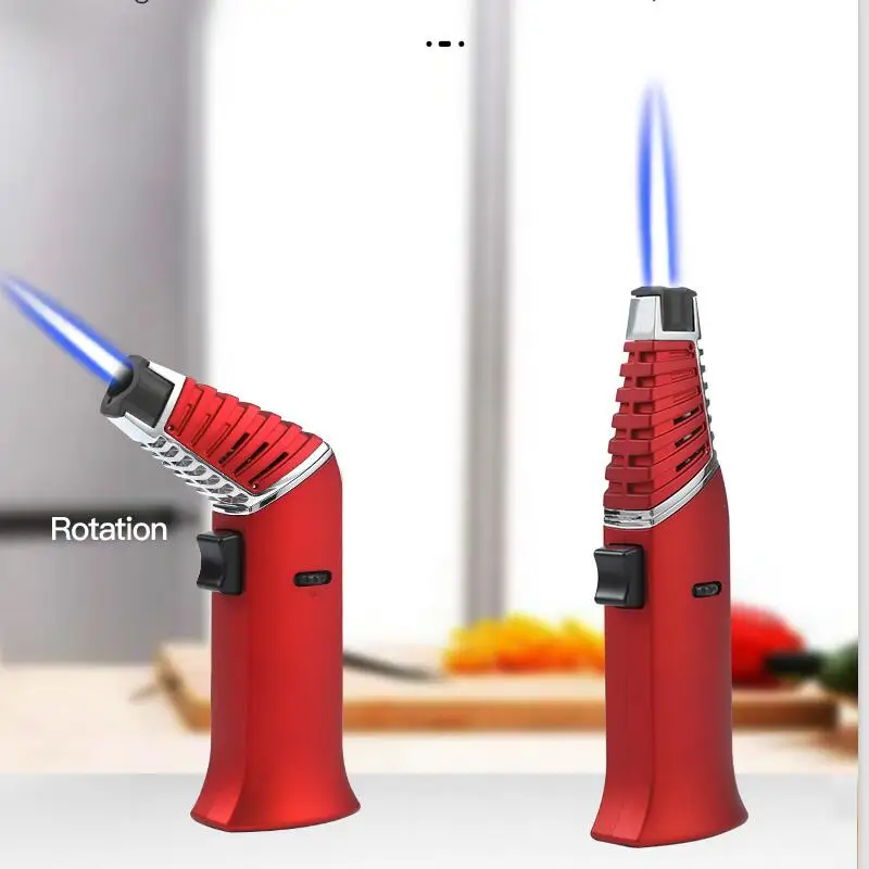 Gf928 Home Cooking Customizable Isqueiro Head Rotated Lighter Butane Torch Jet Flame for Kitchen